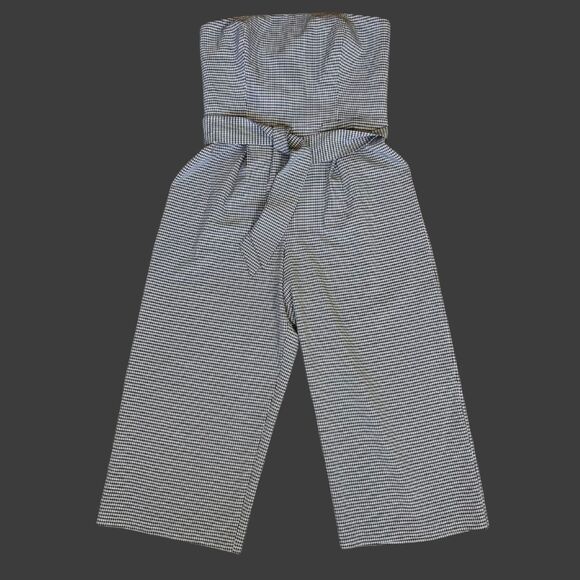 1 State Sleeveless Strapless Wide Leg Jumpsuit - Picture 1 of 9